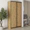 MebelStar Two-door wardrobe Uni BG 2DSP Tahoe Oak, 120x45x240 cm (MBS-10483)