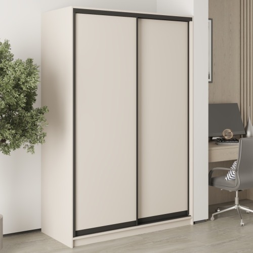 Шафа-купе дводверна MebelStar Стандарт BG 2ДСП 140x45x210 см Кашемір (MBS-10853)