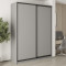 MebelStar Two-door wardrobe Combo BG 2DSP Gray mouse, 180x45x240 cm (MBS-10623)