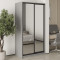 MebelStar Two-door wardrobe Standard BG 2 Mirrors Gray mouse, 110x60x210 cm (MBS-11273)