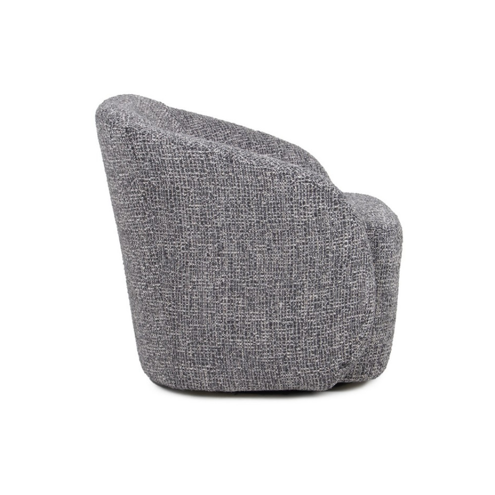 Кресло мягкое поворотное Vetro Тино Серый (VTR-1026)