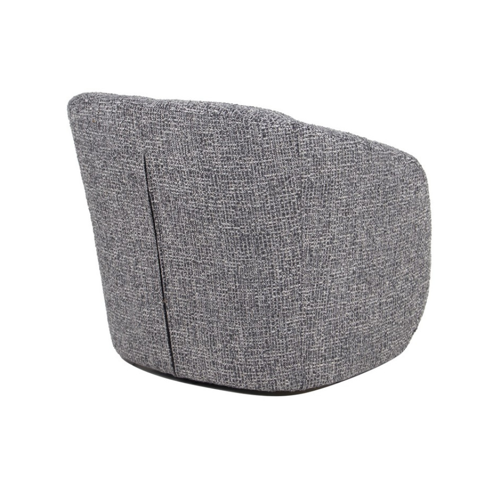 Кресло мягкое поворотное Vetro Тино Серый (VTR-1026)