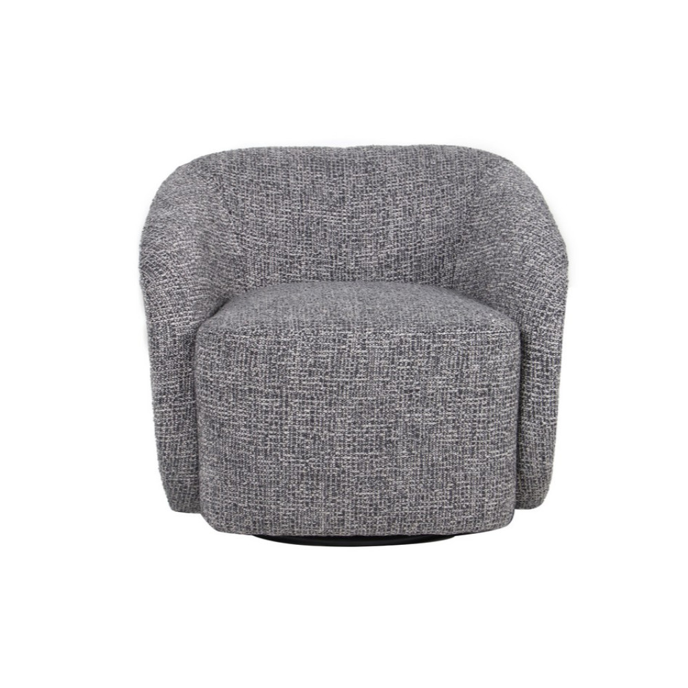 Кресло мягкое поворотное Vetro Тино Серый (VTR-1026)