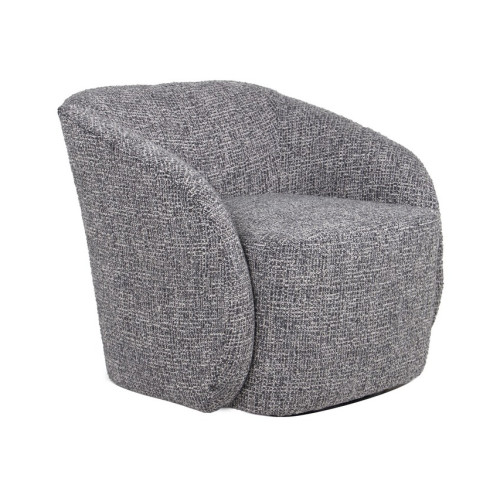 Кресло мягкое поворотное Vetro Тино Серый (VTR-1026)