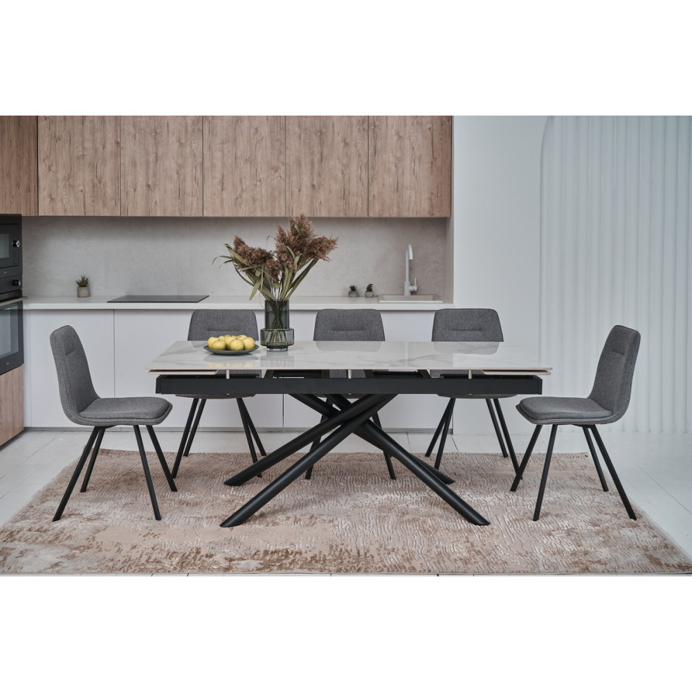 Стул кухонный Vetro M-71 Серый/Черный (VTR-1087)