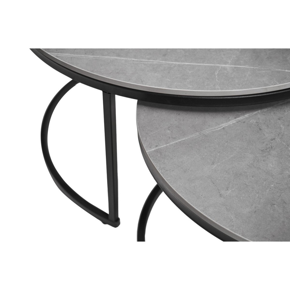 Комплект журнальных столов Vetro CT-35 Лоренза Петра серый/Черный (VTR-1180)