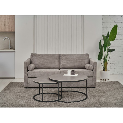 Комплект журнальных столов Vetro CT-35 Лоренза Петра серый/Черный (VTR-1180)