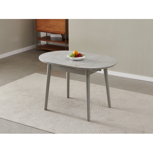 Обеденный керамический стол Vetro TM-85-1 Калакатта мрамор/Серый (VTR-1212)