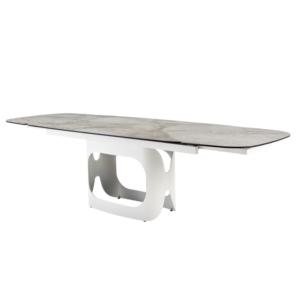 Vetro Ceramic dining table Arno TML-1310 Silver River/Ivory (VTR-1232)