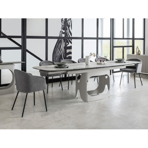 Обеденный керамический стол Vetro Арно TML-1310 Силвер Ривер/Айвори (VTR-1232)