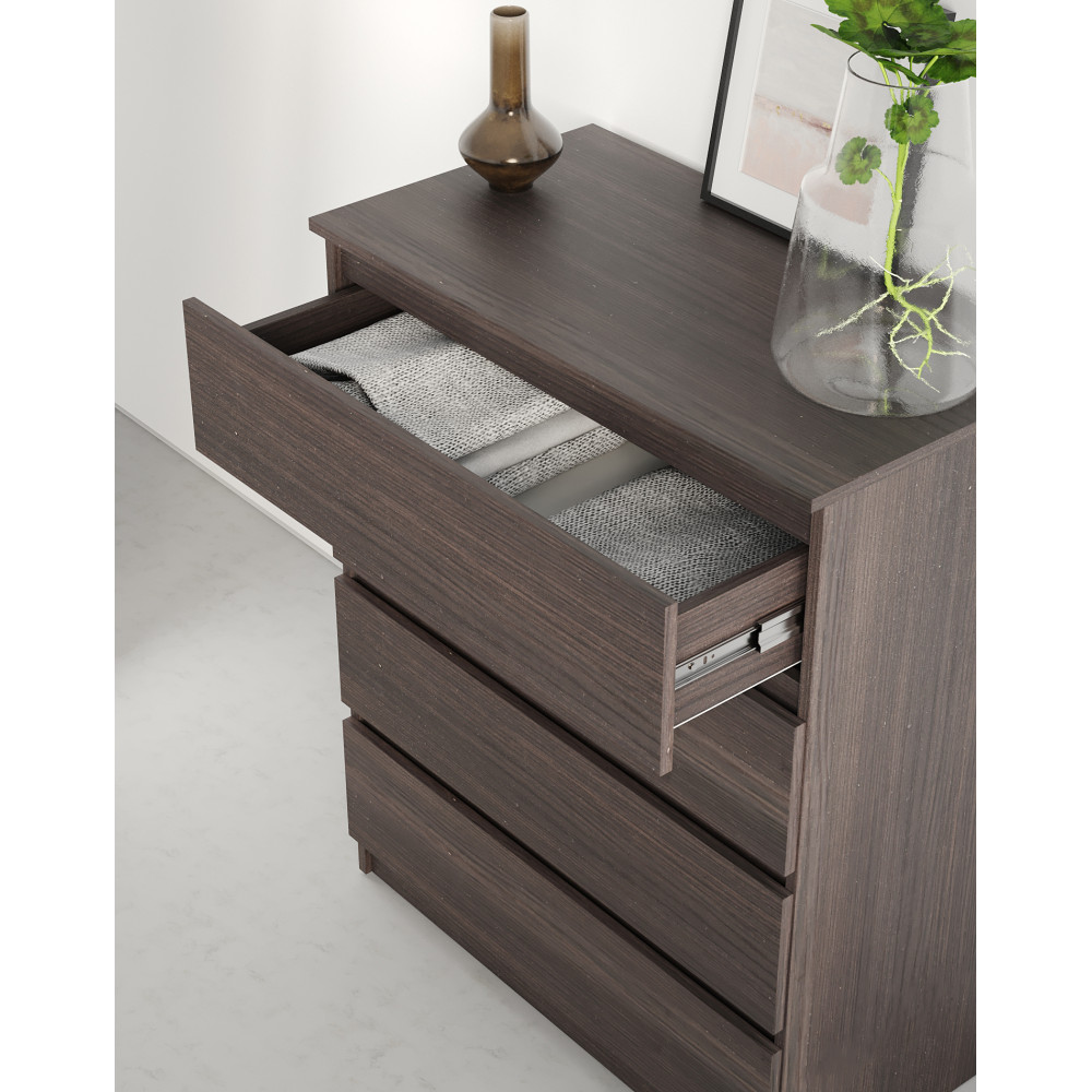 Комод в спальню MebelStar Нео 4Ш 80x43x98 см Дуб ристрето (MBS-1071)