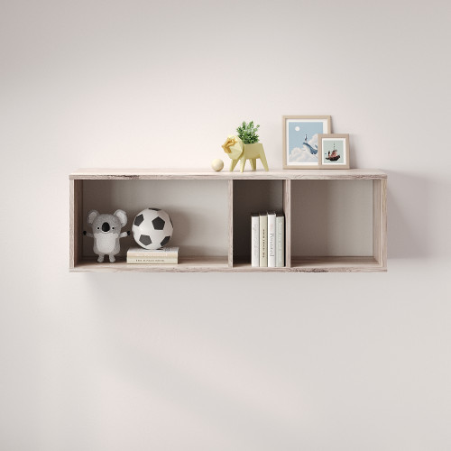 Полка настенная MebelStar Лилу 110x27x34 см Аляска серый (MBS-1361)