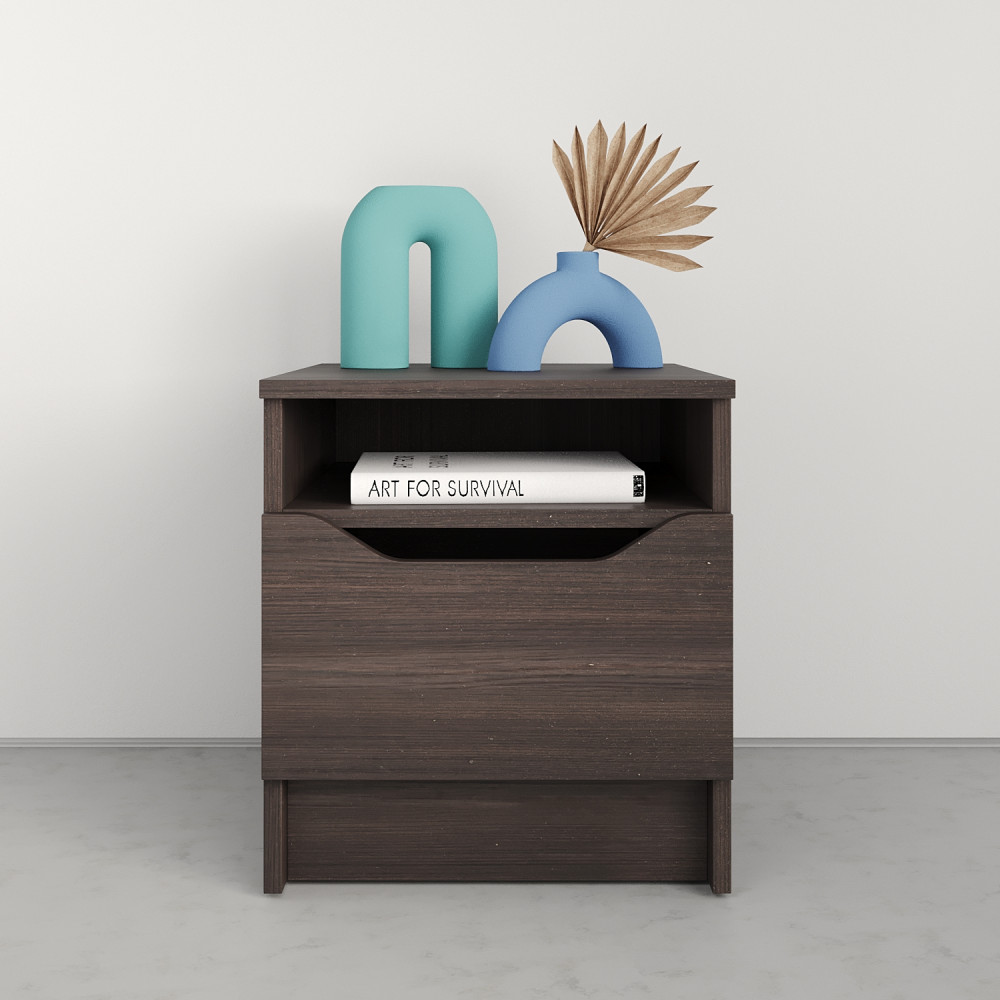 Прикроватная тумба MebelStar Лилу 40x40x44,5 см Дуб ристрето (MBS-1381)