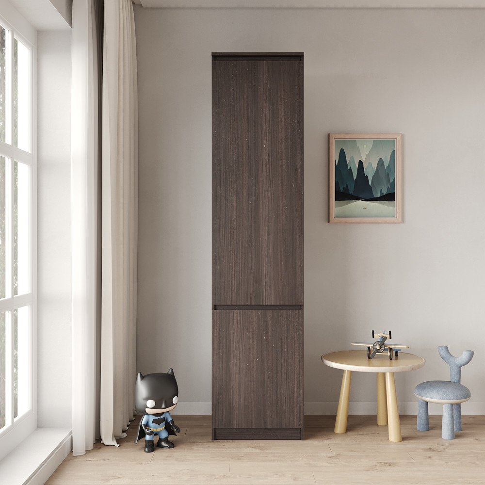 Пенал закрытый с полками MebelStar Нео 2Д 50x50x210 см Дуб ристрето (MBS-1171)