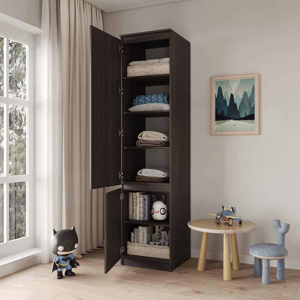 Пенал закрытый с полками MebelStar Нео 2Д 50x50x210 см Дуб ристрето (MBS-1171)