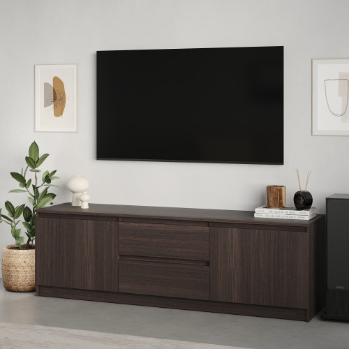 Тумба под телевизор MebelStar Нео 2Ш2Д 150x43x53 см Дуб ристрето (MBS-1251)