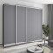 Шкаф-купе четырехдверный MebelStar Комбо AL 4ДСП 270x60x240 см Антрацит (MBS-13264)