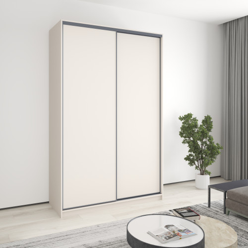 Шафа-купе дводверна MebelStar Баварія 2ДСП 150x60x240 см Кашемір (MBS-4391)