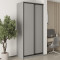 MebelStar Two-door wardrobe Standard BG 2DSP Gray mouse, 110x45x240 cm (MBS-10004)