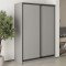 MebelStar Two-door wardrobe Combo BG 2DSP Gray mouse, 150x45x210 cm (MBS-11484)