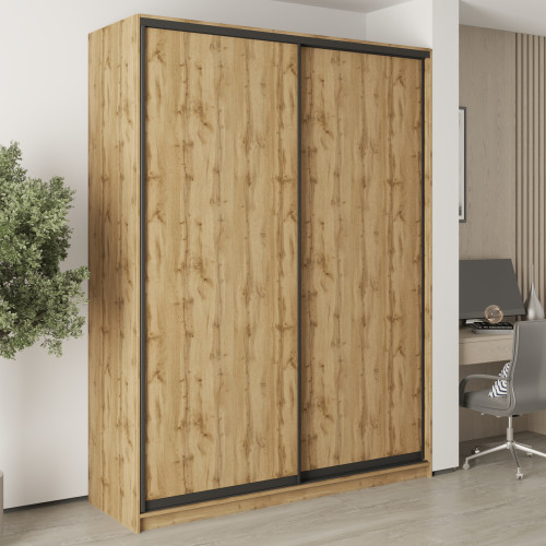 Шафа-купе дводверна MebelStar Уні BG 2ДСП 180x45x240 см Дуб тахо (MBS-10484)