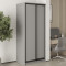 MebelStar Two-door wardrobe Uni BG 2DSP Gray mouse, 90x45x210 cm (MBS-11334)
