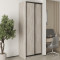 MebelStar Two-door wardrobe Uni BG 2DSP Alaska gray, 90x45x240 cm (MBS-10434)