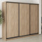 MebelStar Three-door wardrobe Combo BG 3DSP Sonoma Oak, 240x45x210 cm (MBS-8914)