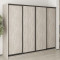 MebelStar Four-door wardrobe Combo BG 4DSP Alaska gray, 250x45x210 cm (MBS-11954)