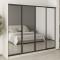 MebelStar Four-door wardrobe Standard BG 4 Mirrors Cashmere, 250x45x210 cm (MBS-11914)