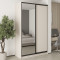 MebelStar Two-door wardrobe Combo BG DSP/Mirror Cashmere, 150x45x240 cm (MBS-10684)