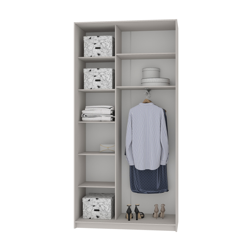 MebelStar Two-door wardrobe Standard BG 2DSP Sonoma Oak, 120x45x240 cm (MBS-10014)