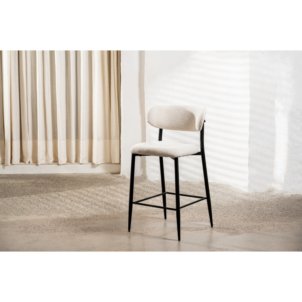 Стул барный Vetro B-160 Светло-серый/Черный (VTR-1015)