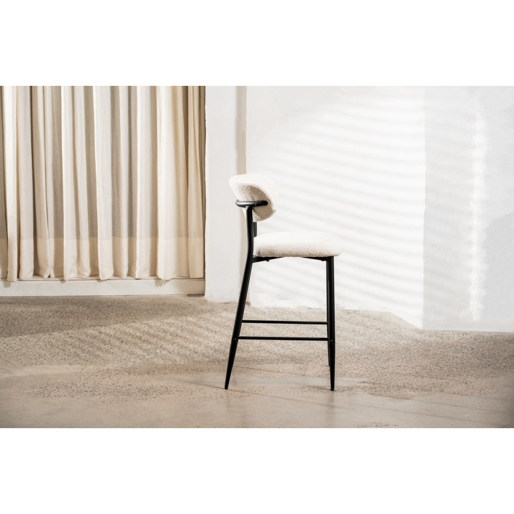 Стул барный Vetro B-160 Светло-серый/Черный (VTR-1015)