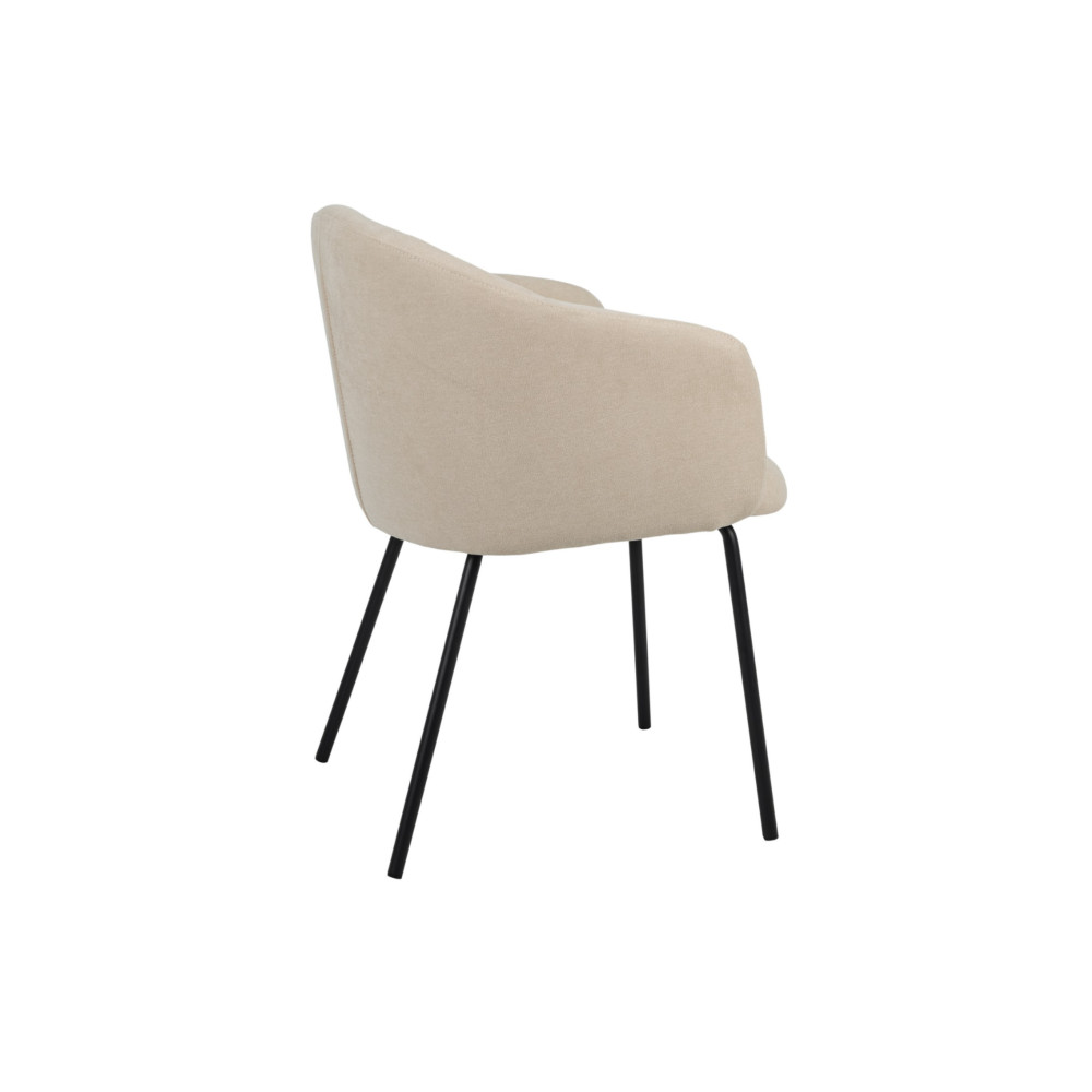 Стул кухонный Vetro M-242 Кокосовое молоко/Черный (VTR-1068)