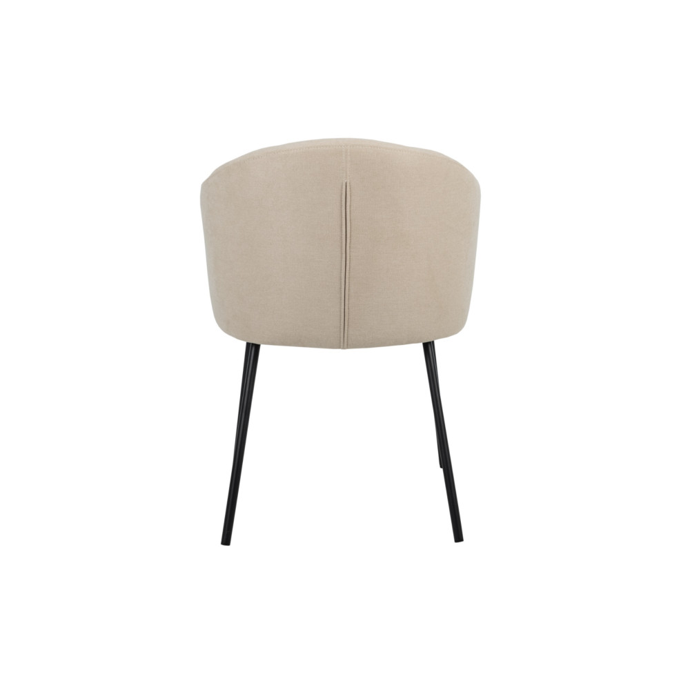 Стул кухонный Vetro M-242 Кокосовое молоко/Черный (VTR-1068)