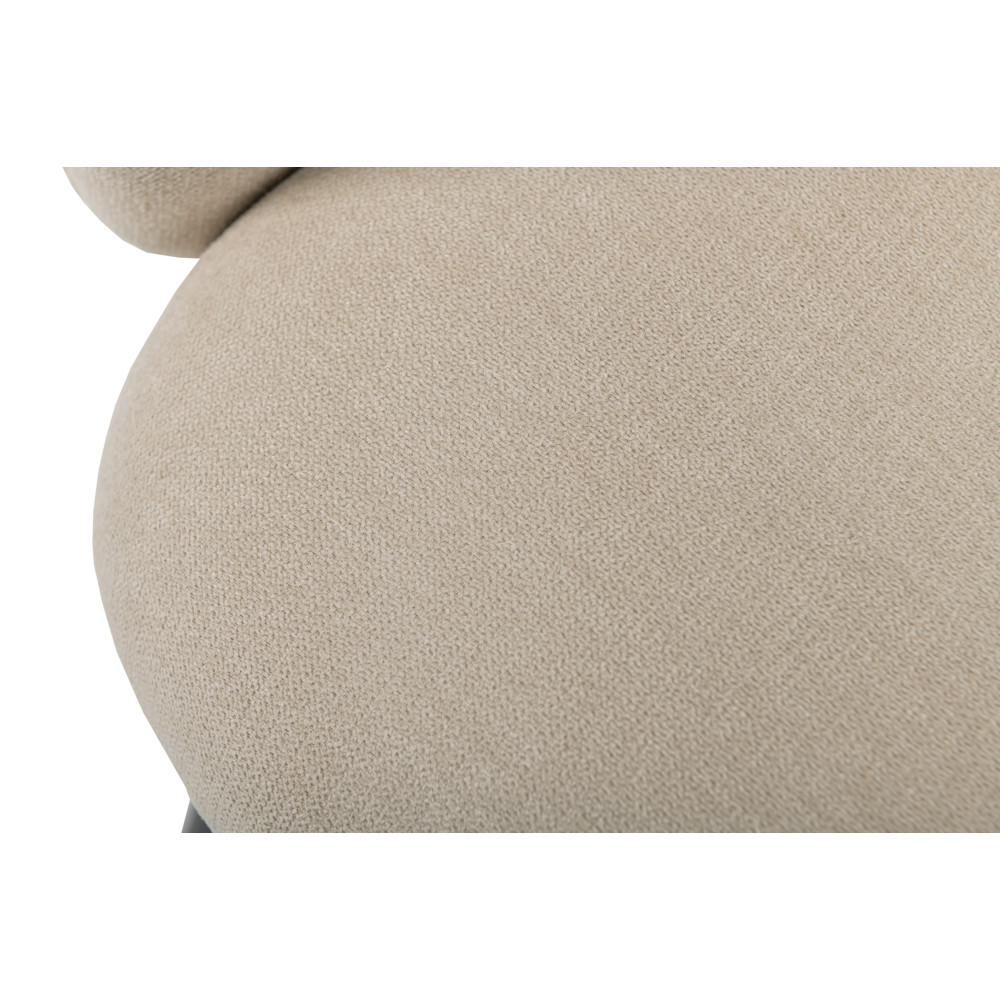 Стул кухонный Vetro M-242 Кокосовое молоко/Черный (VTR-1068)