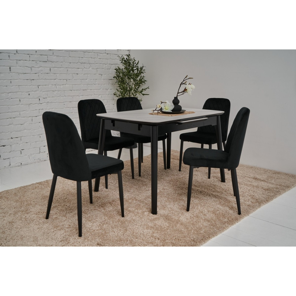 Стул кухонный Vetro N-44 Черный (VTR-1118)