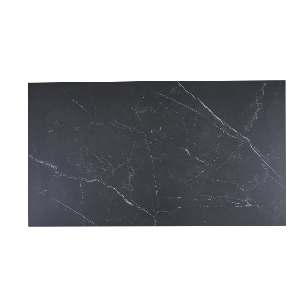 Обеденный керамический стол Vetro TM-76 Черный оникс/черный (VTR-1193)