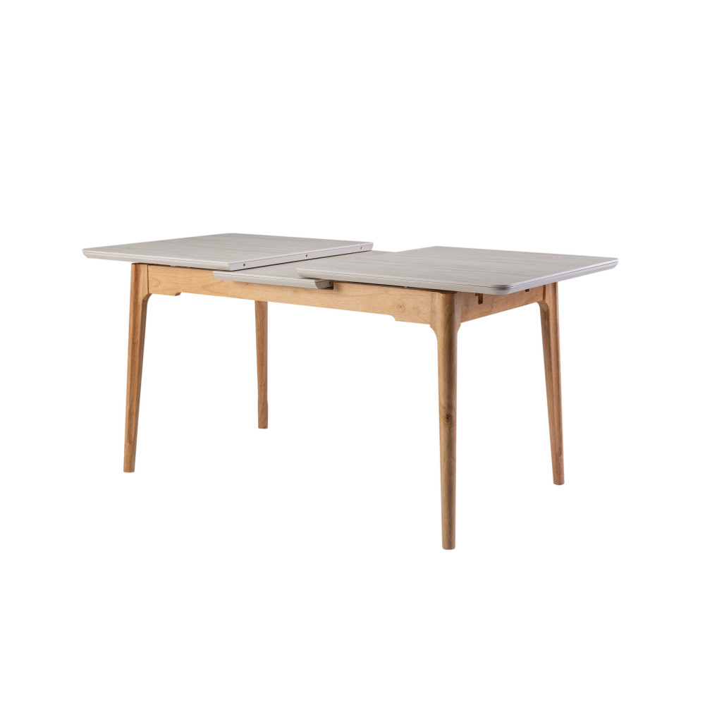 Обеденный керамический стол Vetro TM-89 Травертин/Дуб (VTR-1223)