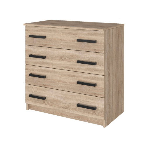 Комод в спальню MebelStar 4 ящика 80x45x80 см Дуб сонома (MBS-1032)