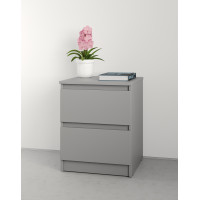 Прикроватная тумба MebelStar Нео 40x43x53 см Серая мышка (MBS-1182)