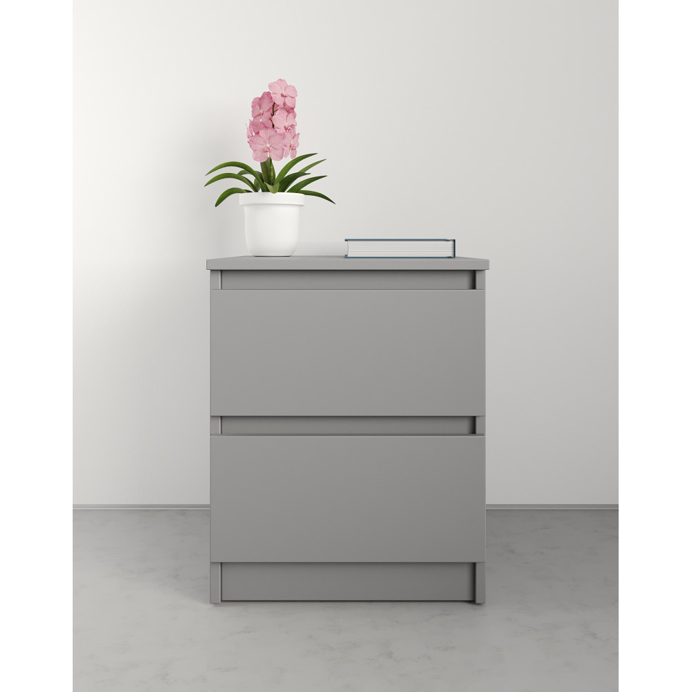 Прикроватная тумба MebelStar Нео 40x43x53 см Серая мышка (MBS-1182)