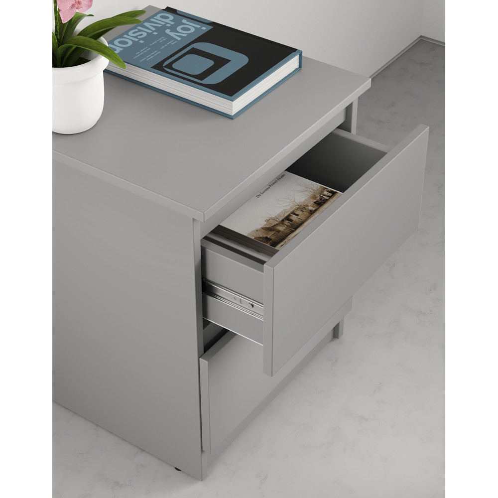 Прикроватная тумба MebelStar Нео 40x43x53 см Серая мышка (MBS-1182)