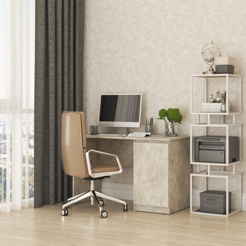 Письменный стол MebelStar Нео СК-1 120x60x75,5 см Бетон (MBS-1192)