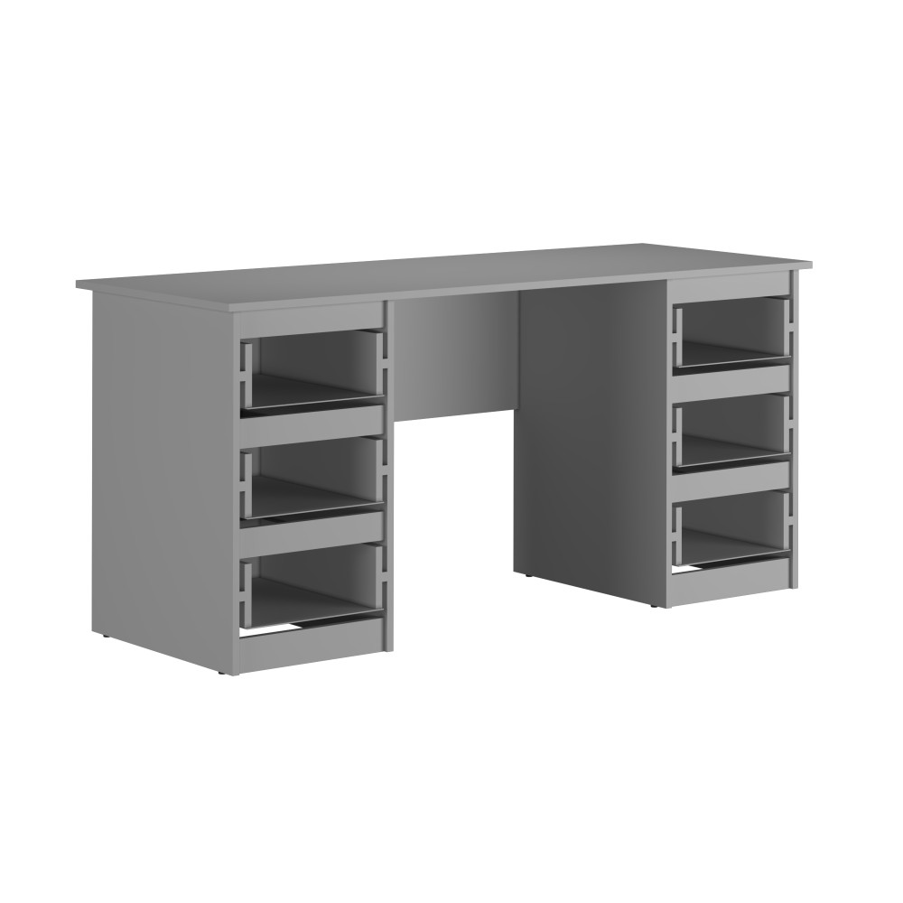 Письменный стол MebelStar Нео СК-6 160x60x75,5 см Аляска серый (MBS-1222)