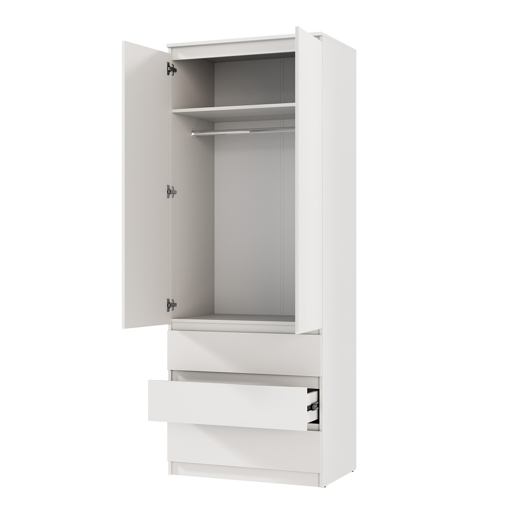 Шкаф распашной с ящиками MebelStar Нео 2Д3Ш 80x50x210 см Дуб ристрето (MBS-1112)