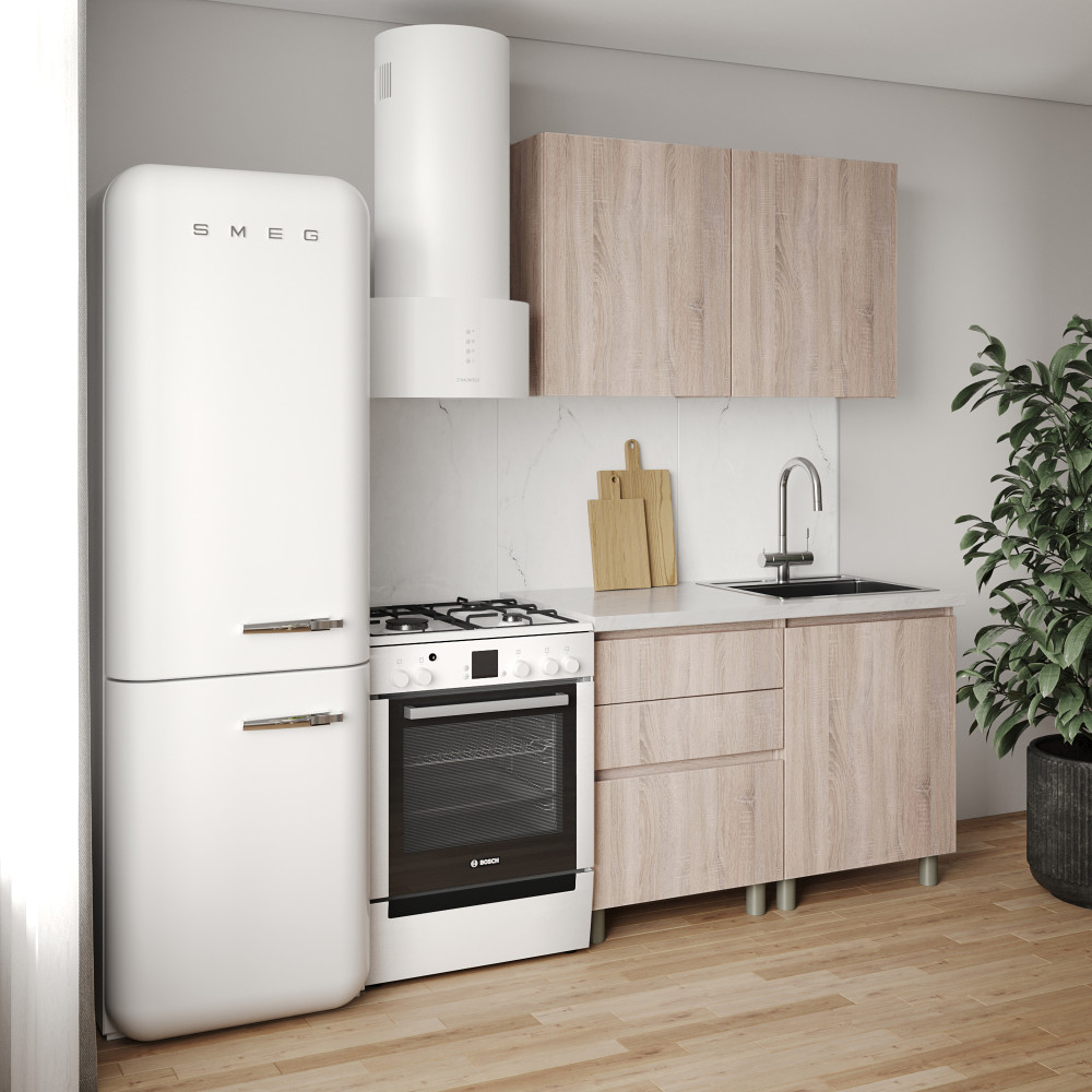 Кухня модульна MebelStar Еко 1,2 м Дуб сонома (MBS-1802)