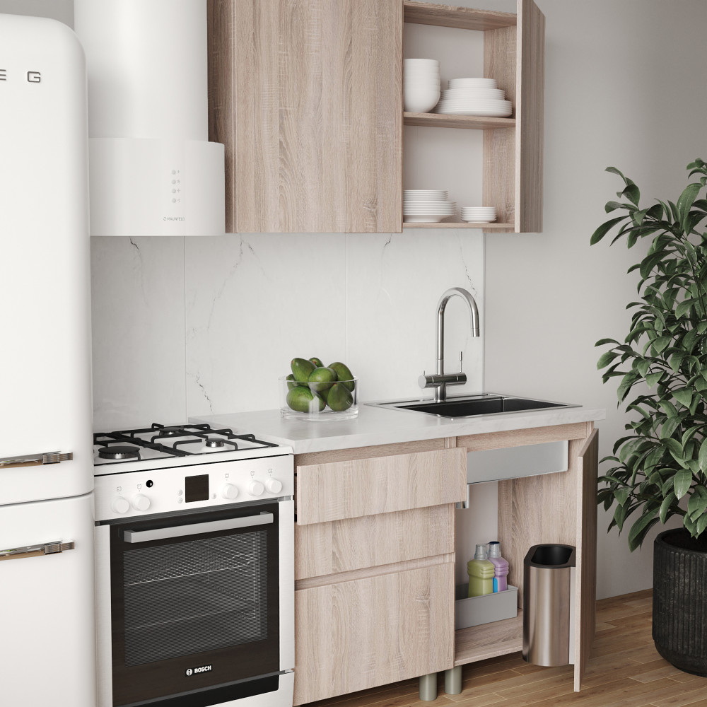 Кухня модульна MebelStar Еко 1,2 м Дуб сонома (MBS-1802)