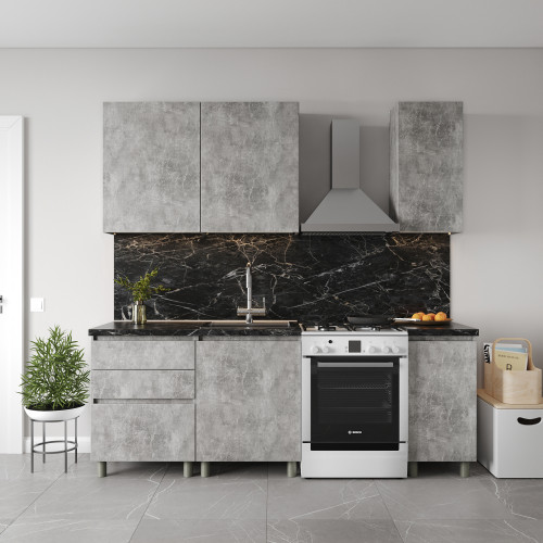Кухня модульна MebelStar Еко 1,6 м Бетон (MBS-4209)